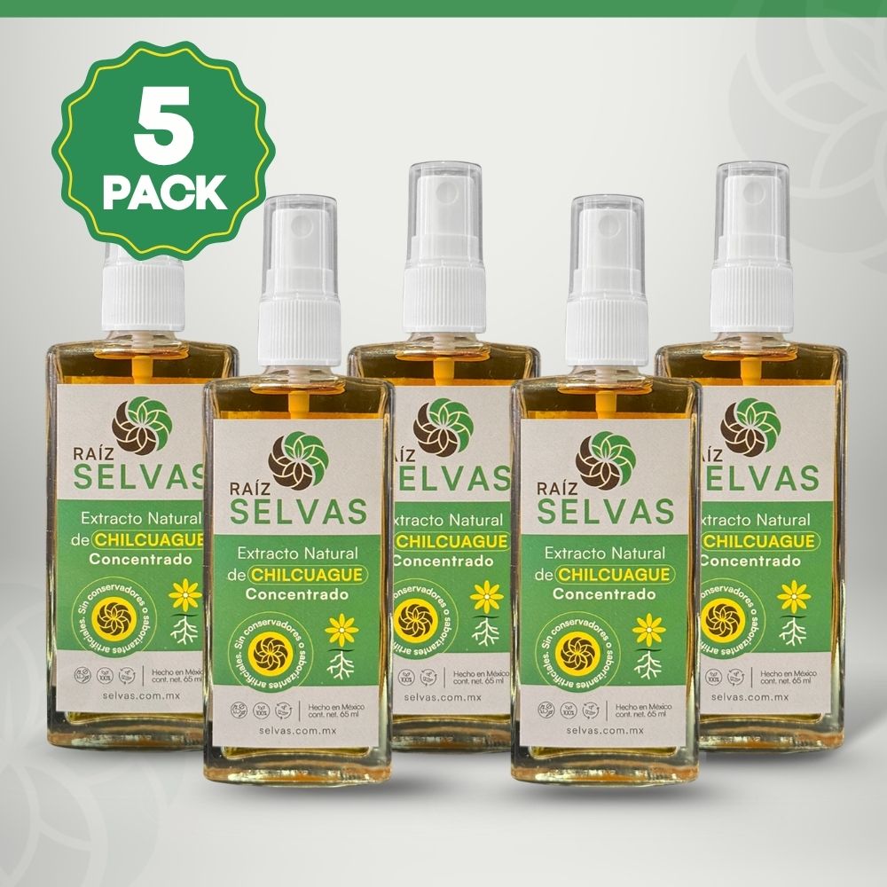 Extracto Natural de Chilcuague 65ml 5 Pack - Raíz Selvas