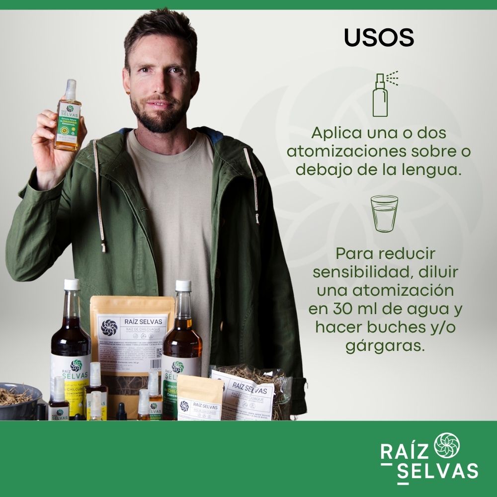 Extracto Natural de Chilcuague Concentrado 65 ml - Vista 5 - Raíz Selvas